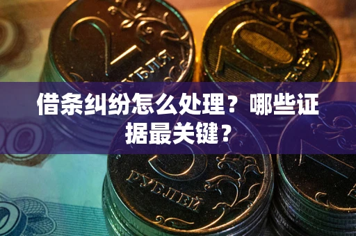 武汉借条纠纷怎么处理？哪些证据最关键？