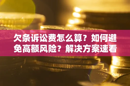 武汉欠条诉讼费怎么算？如何避免高额风险？解决方案速看！