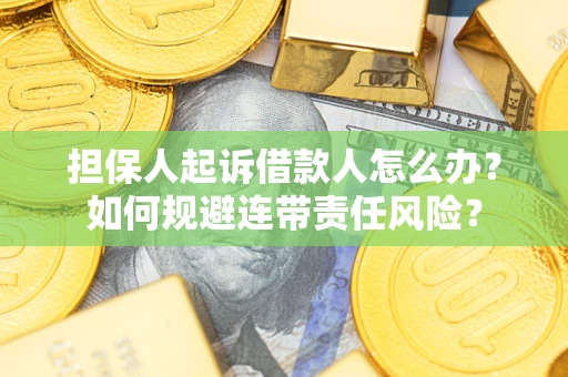 武汉担保人起诉借款人怎么办？如何规避连带责任风险？