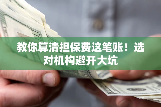 武汉教你算清担保费这笔账！选对机构避开大坑