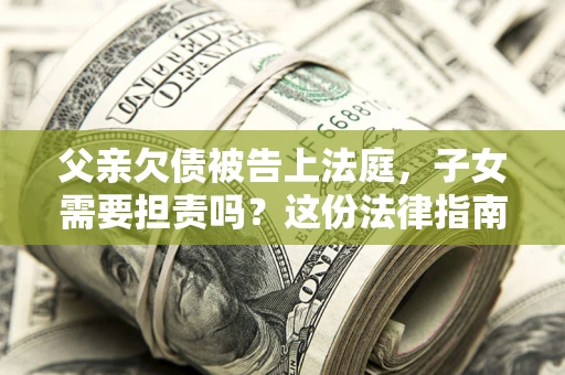 武汉父亲欠债被告上法庭，子女需要担责吗？这份法律指南必须看完