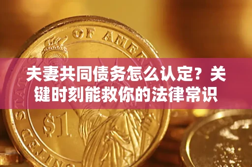 武汉夫妻共同债务怎么认定？关键时刻能救你的法律常识