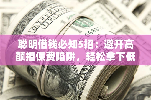 武汉聪明借钱必知5招：避开高额担保费陷阱，轻松拿下低息贷款